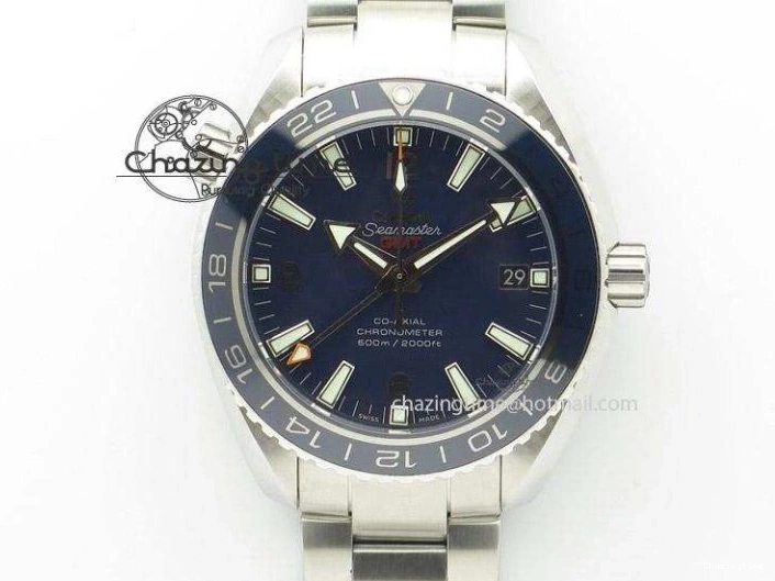 0816 Flexible Seamaster 300M SS OMF 1:1 Best Edition Black Dial Matt Black Ceramic Bezel On SS Bracelet A 8147